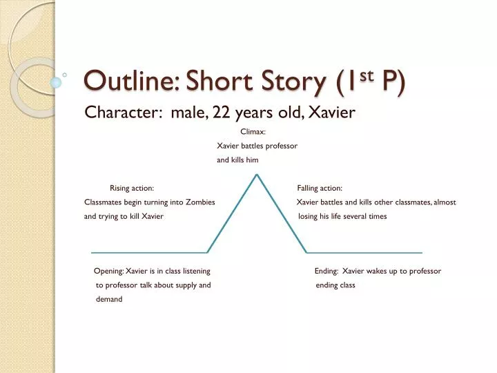 outline short story 1 st p