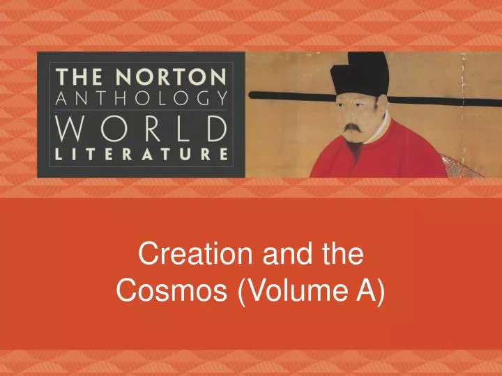 creation and the cosmos volume a