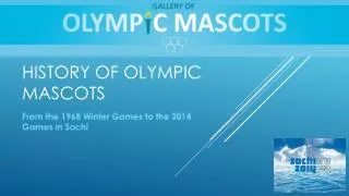 History of Olympic mascots
