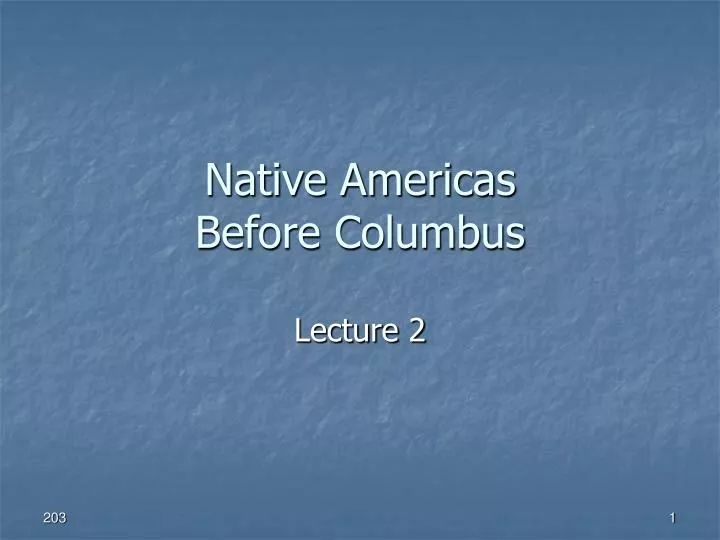 native americas before columbus