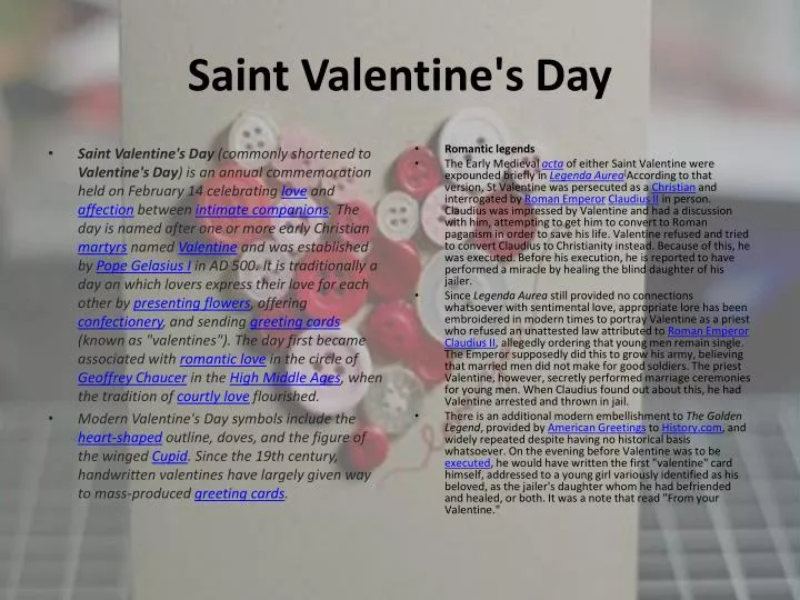 saint valentine s day