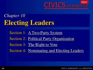 chapter 10 electing leaders