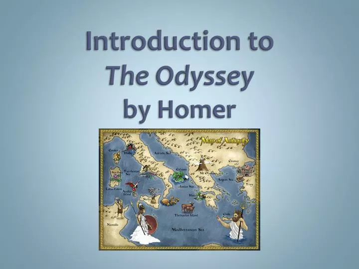 introduction to the odyssey by homer