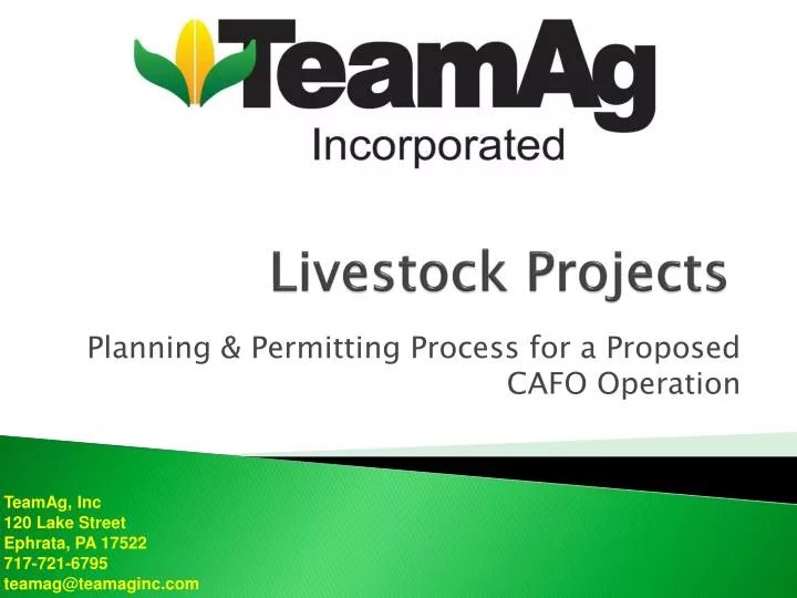 livestock projects