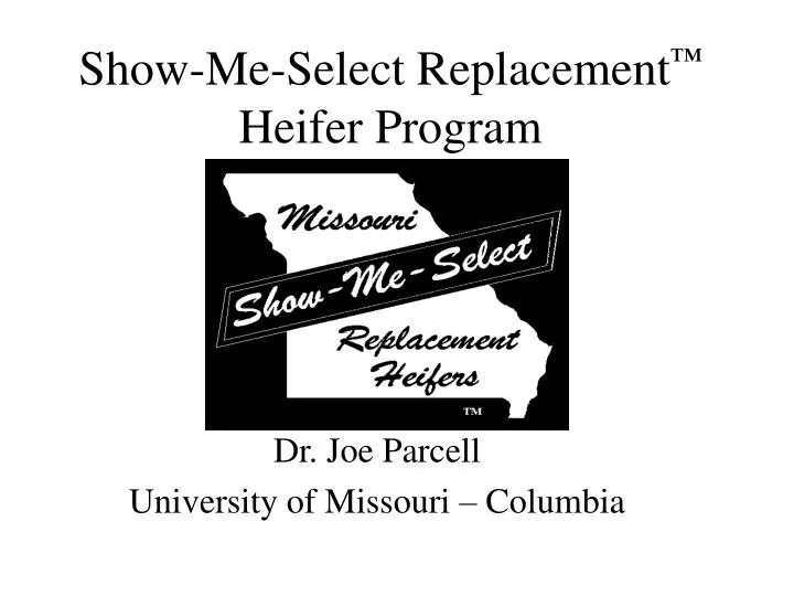 show me select replacement heifer program