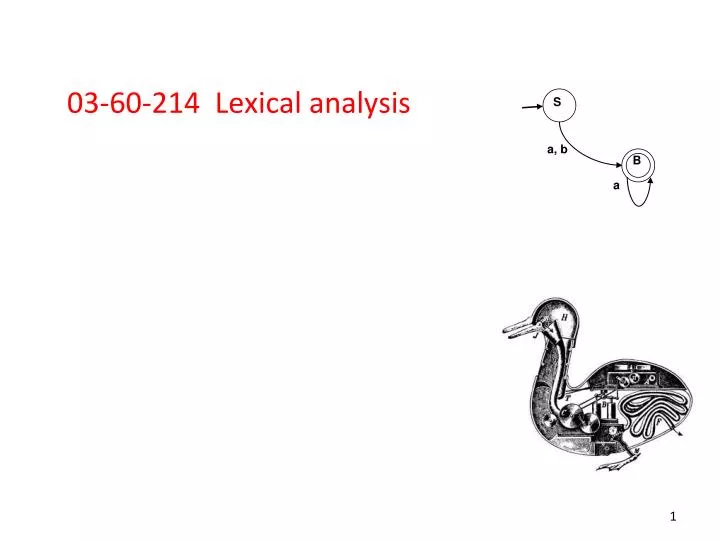 03 60 214 lexical analysis