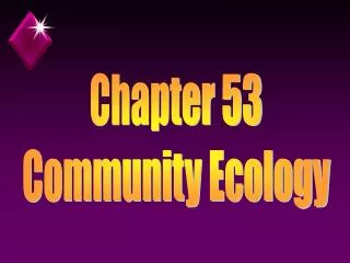 Chapter 53 Community Ecology