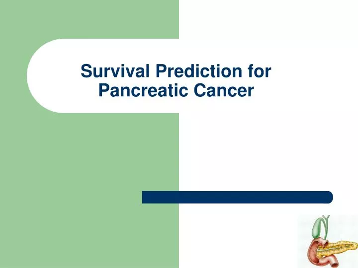 survival prediction for pancreatic cancer
