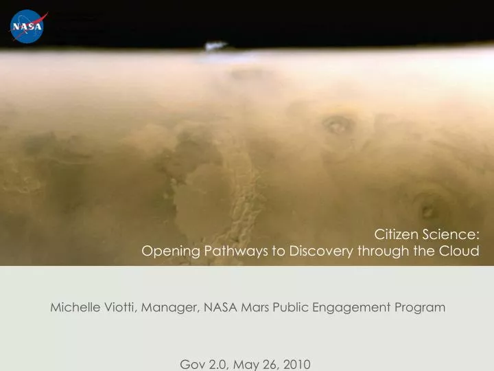 citizen science opening pathways to discovery through the cloud
