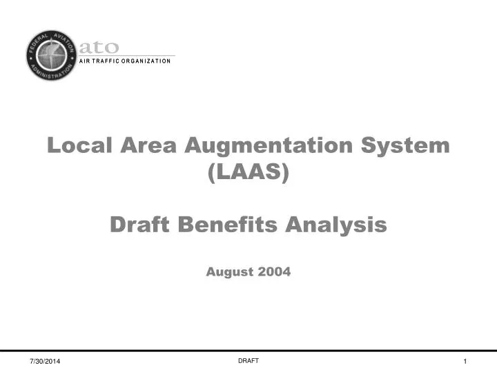 local area augmentation system laas draft benefits analysis august 2004