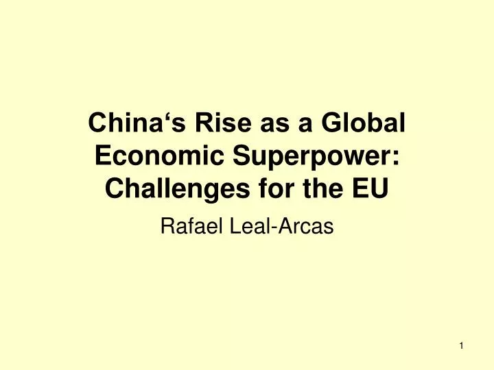 china s rise as a global economic superpower challenges for the eu