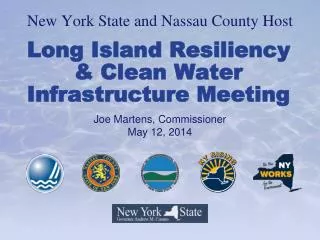 Long Island Resiliency &amp; Clean Water Infrastructure Meeting