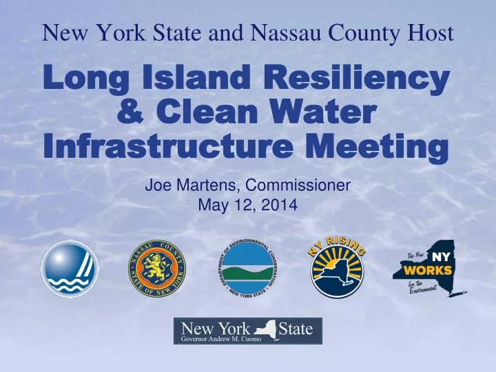 long island resiliency clean water infrastructure meeting