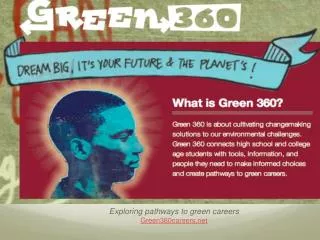 Exploring pathways to green careers Green360careers