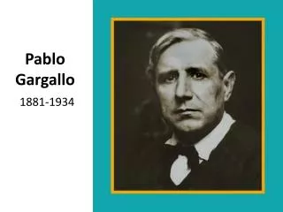 pablo gargallo 1881 1934