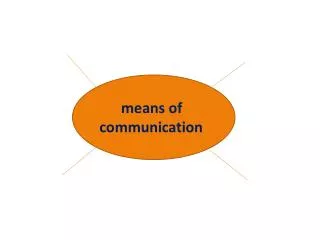 means of communication