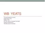 WB Yeats - slide 1