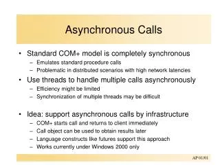 Asynchronous Calls