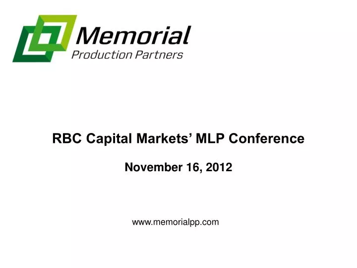 rbc capital markets mlp conference