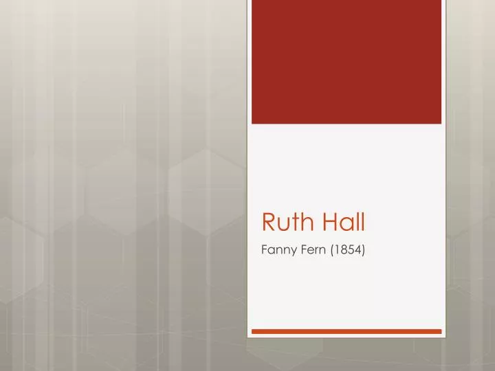 ruth hall