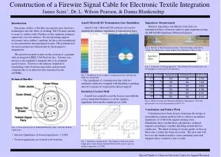 Construction of a Firewire Signal Cable for Electronic Textile Integration