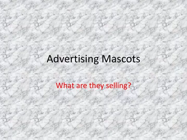 advertising mascots