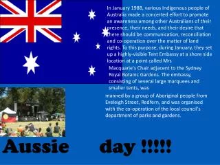 Aussie day !!!!!