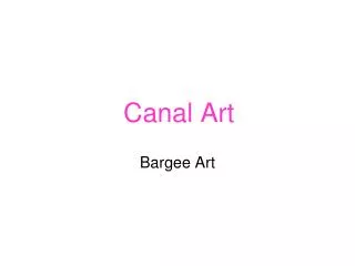Canal Art
