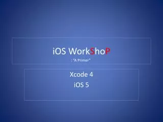 iOS Work S ho P