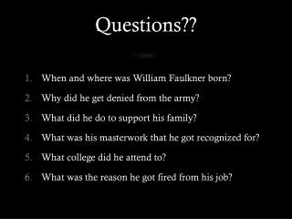 Questions??