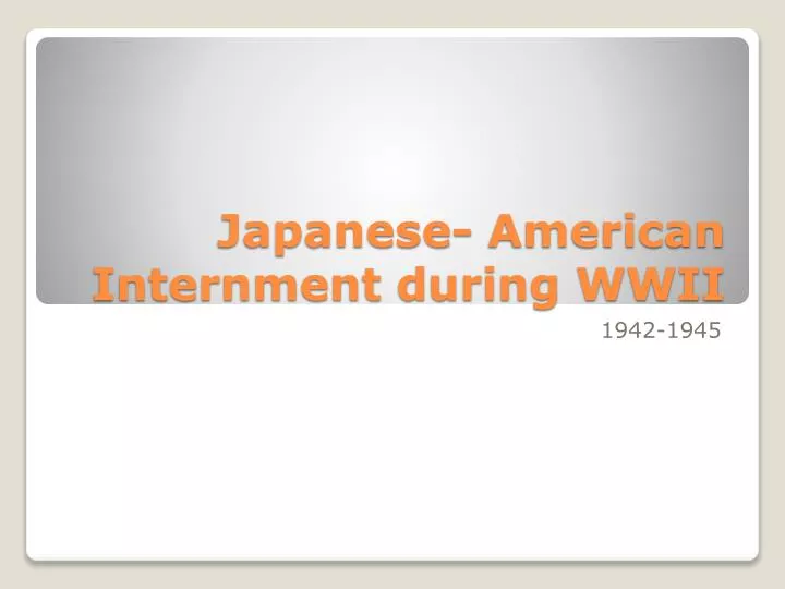 japanese american internment during wwii