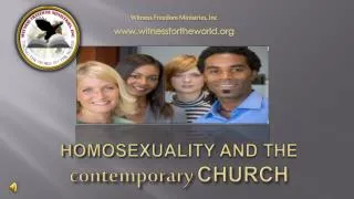 Homosexuality and the contemporary Church