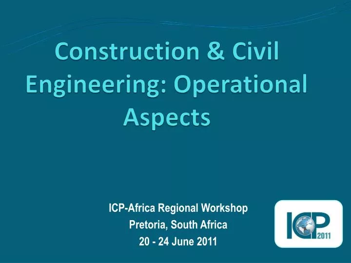 construction civil engineering operational aspects