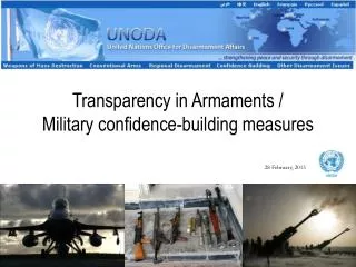Transparency in Armaments / Military confidence-building measures