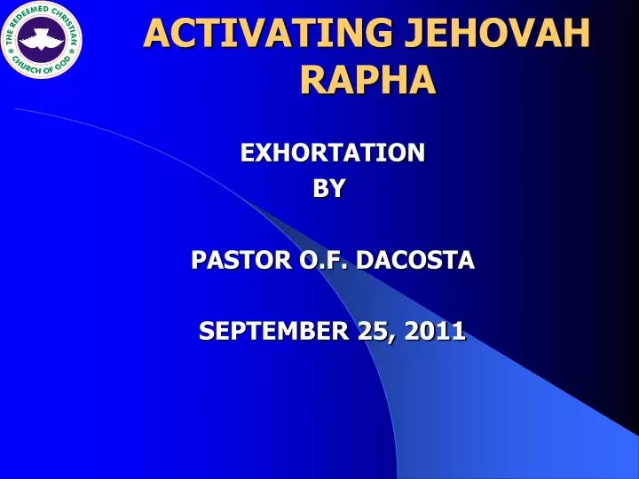 activating jehovah rapha