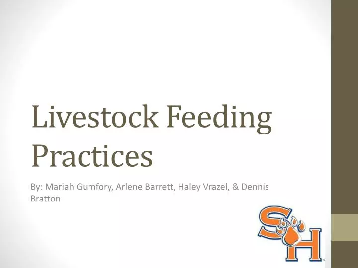 livestock feeding practices