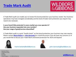 Trade Mark Audit