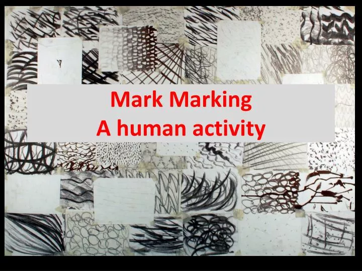 mark marking a human activity