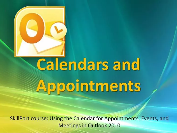 calendars and appointments