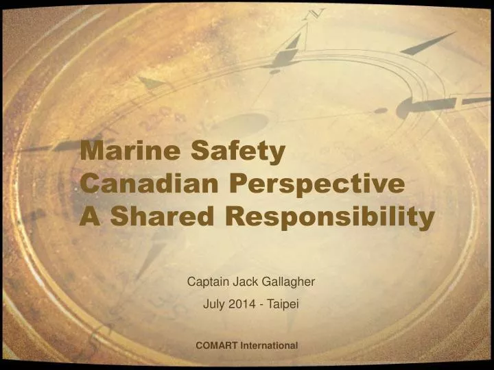 marine safety canadian perspective a shared responsibility