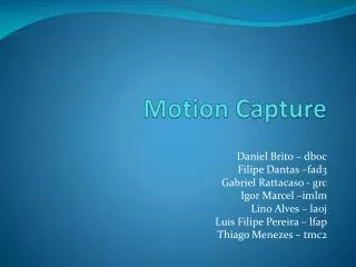 motion capture