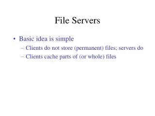 File Servers