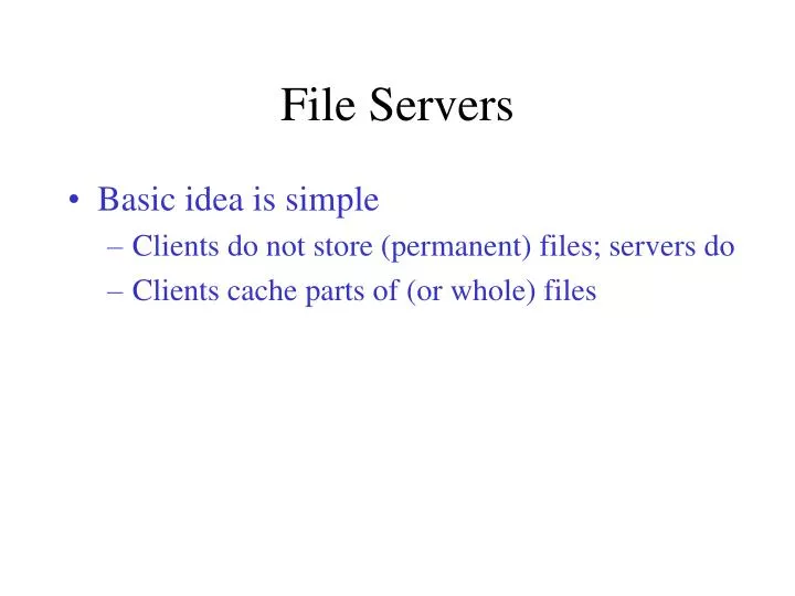file servers