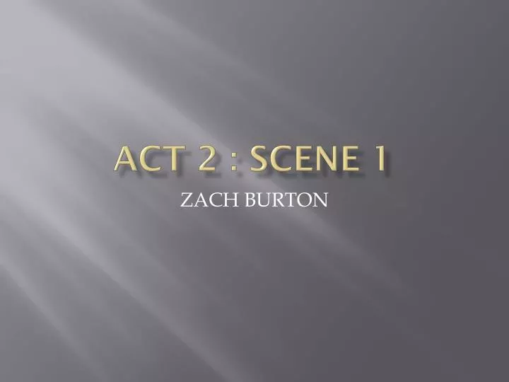 act 2 scene 1