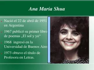 ana maria shua