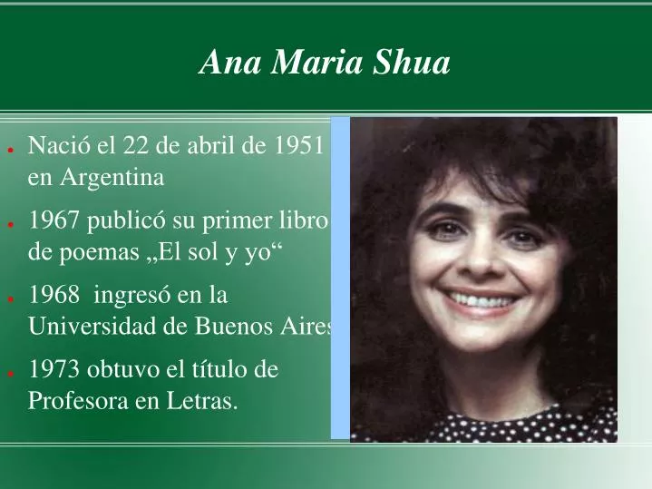 ana maria shua