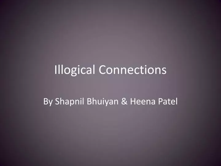 illogical connections