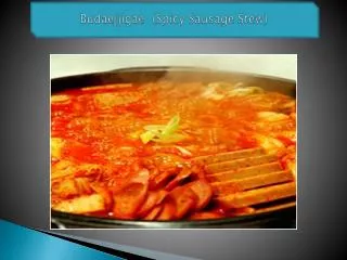 Budaejjigae (Spicy Sausage Stew)