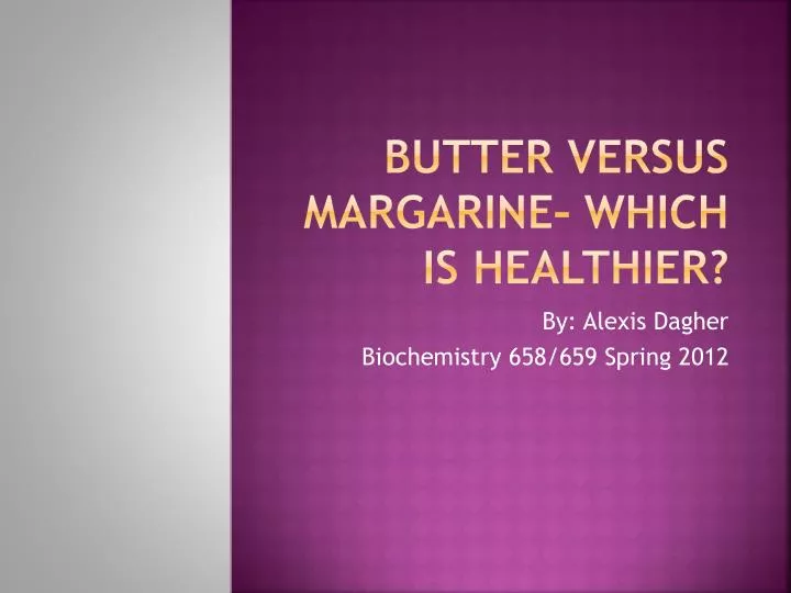butter versus margarine which is healthier