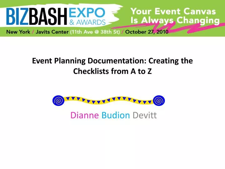 event planning documentation creating the checklists from a to z